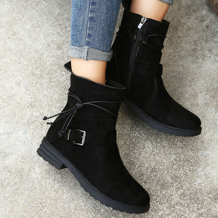 Claire | Zip-Up Sturdy Boots