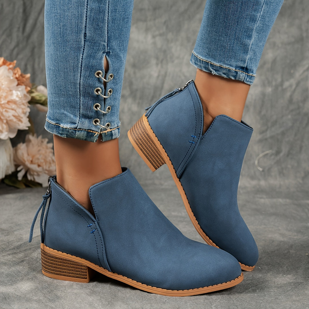 Natia | Elegant Zip-Closure Boots