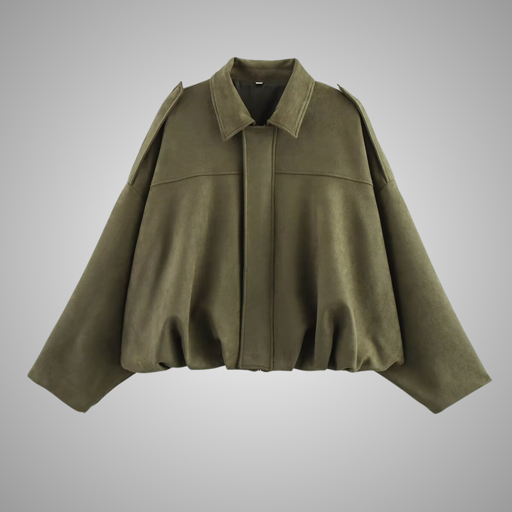 Evvy | Suede bomber jacket