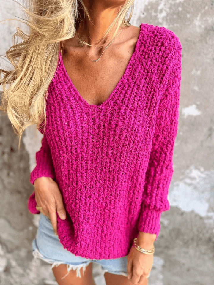 Aliya | Cozy Textured Knit Sweater - Mairead & Orla Cork