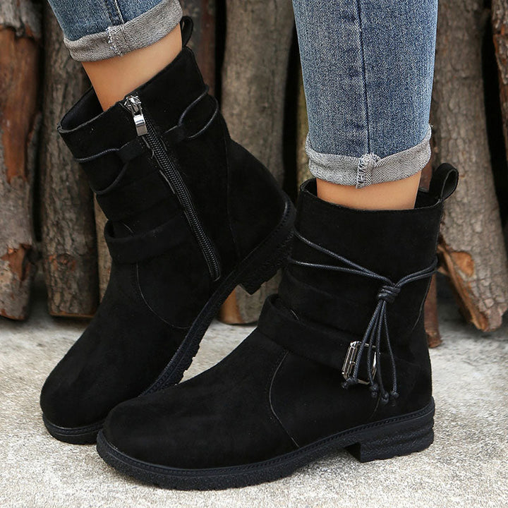 Claire | Zip-Up Sturdy Boots