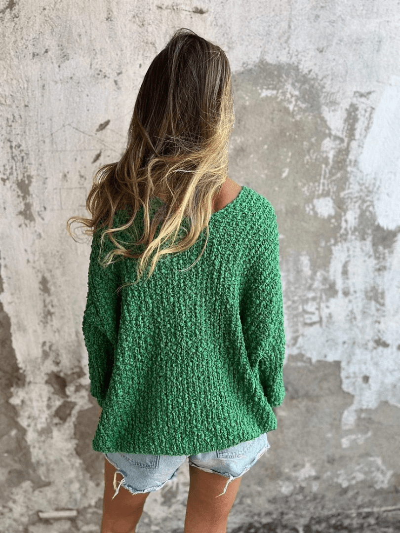 Aliya | Cozy Textured Knit Sweater - Mairead & Orla Cork
