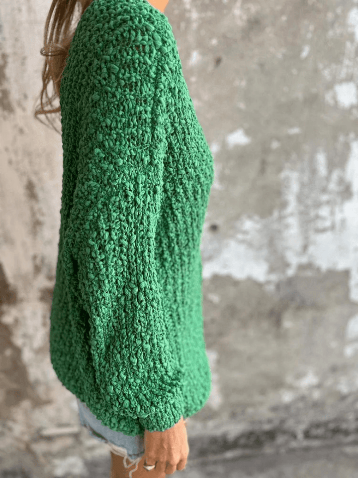 Aliya | Cozy Textured Knit Sweater - Mairead & Orla Cork