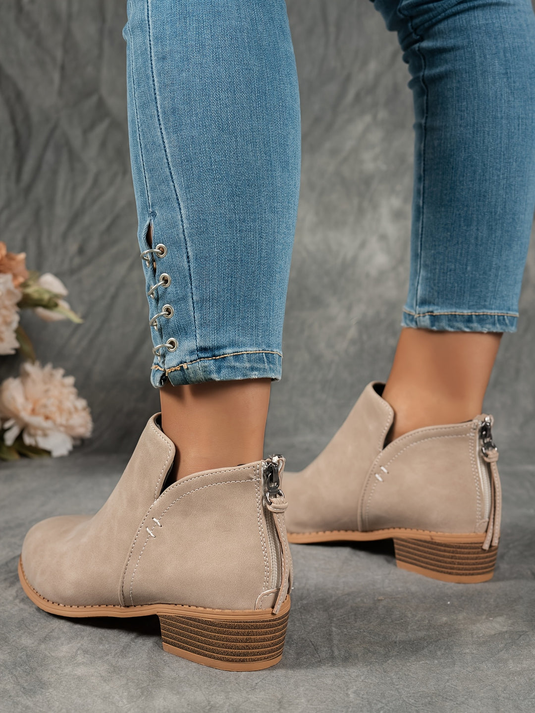 Natia | Elegant Zip-Closure Boots
