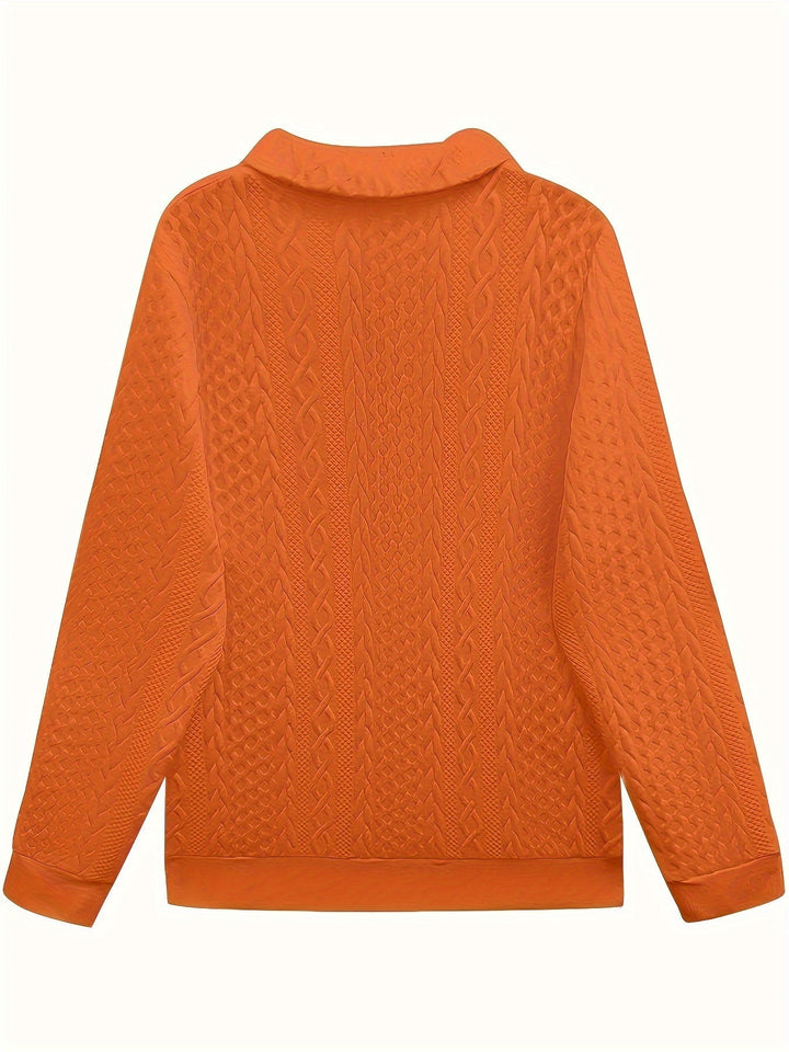 YANNA | Elegant Zip Pocket Sweatshirt