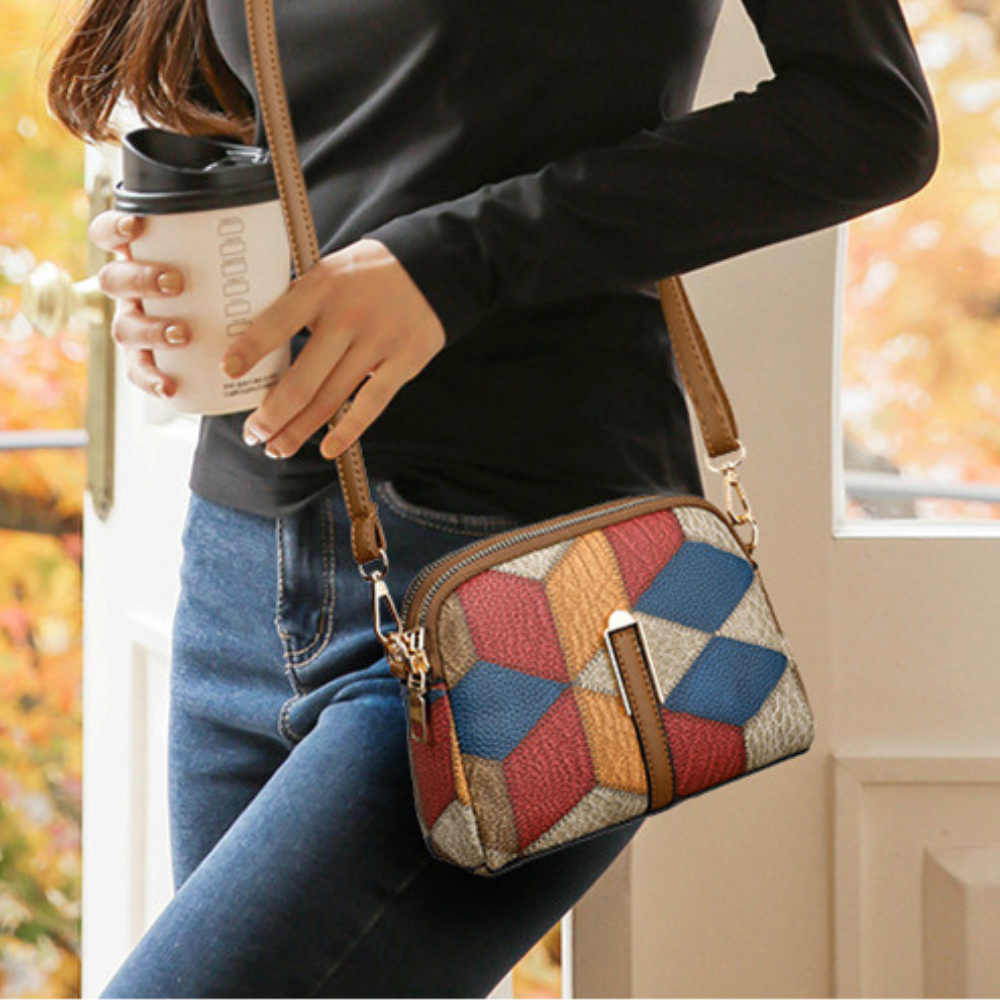 Ann | Mosaic Leather Bag