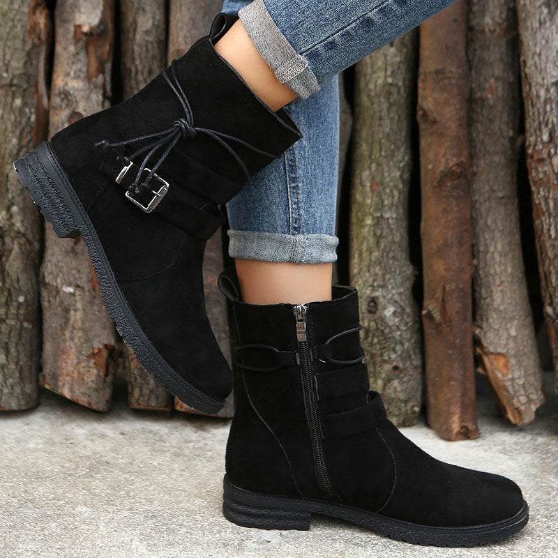 Claire | Zip-Up Sturdy Boots