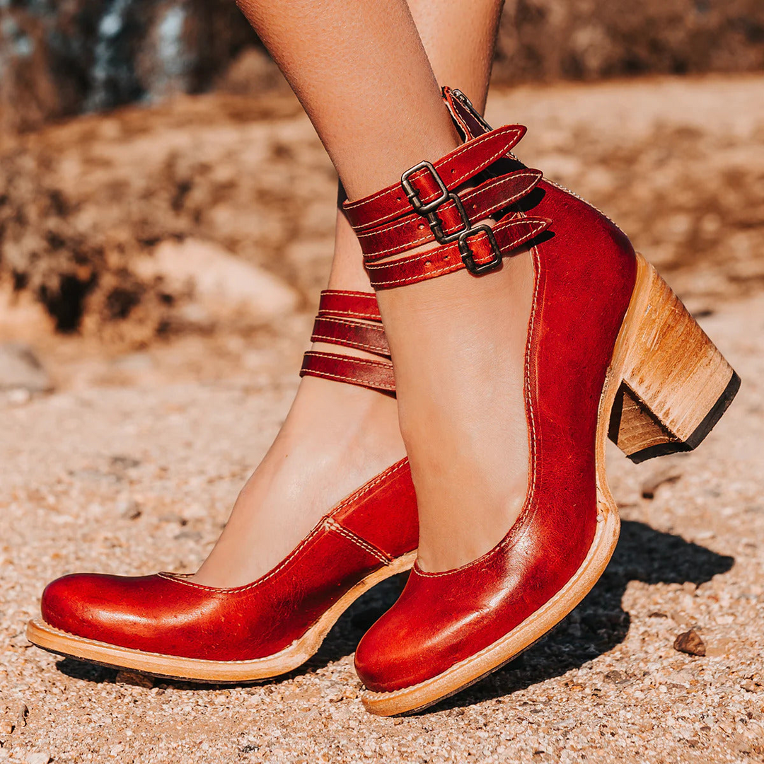 CAELINA | Vintage-Inspired Heels
