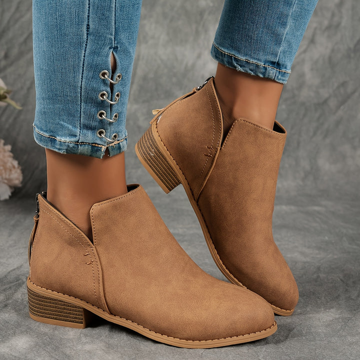 Natia | Elegant Zip-Closure Boots