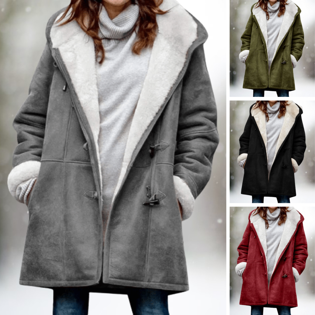 ELVARA | Women’s Suede Hooded Jacket