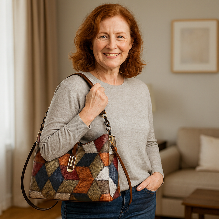 Helen | Mosaic Leather Bag