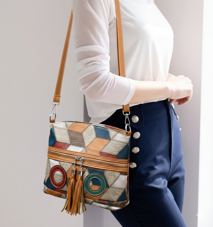 Teresa | Mosaic Leather Bag