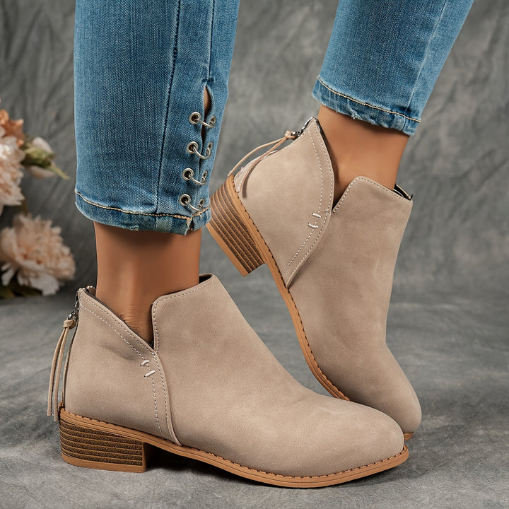 Natia | Elegant Zip-Closure Boots