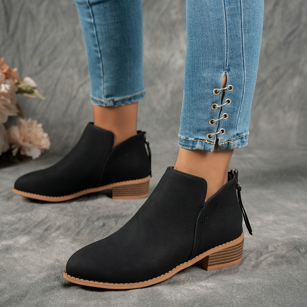 Natia | Elegant Zip-Closure Boots