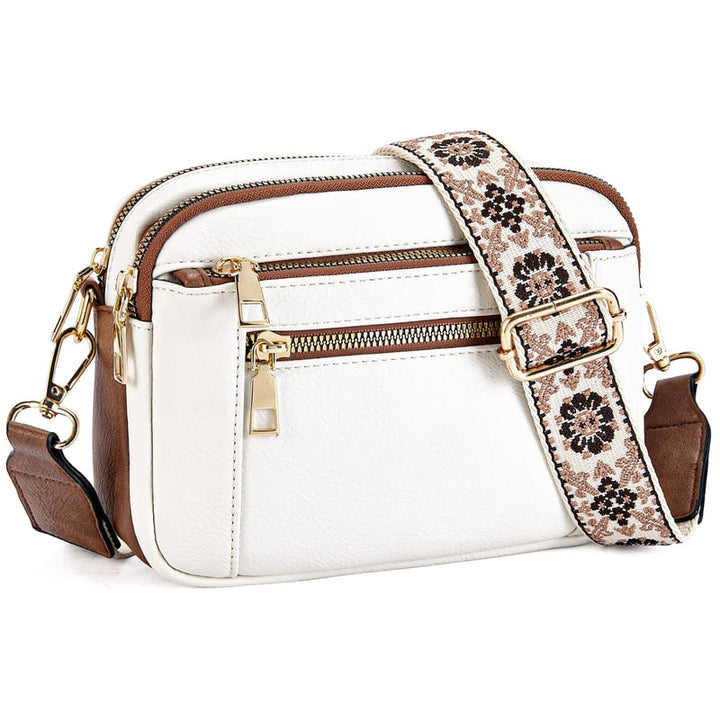 Erikka | Elegant crossbody-veske med mønstret justerbar stropp