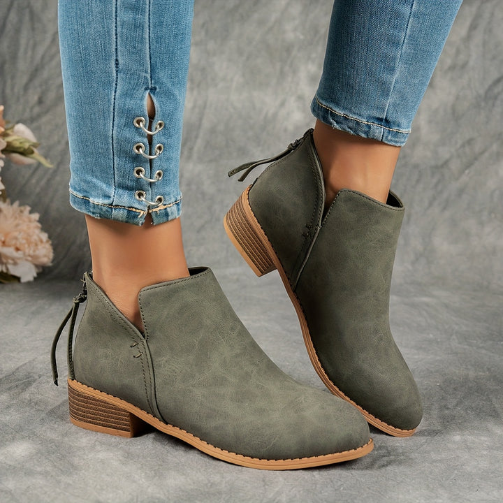 Natia | Elegant Zip-Closure Boots